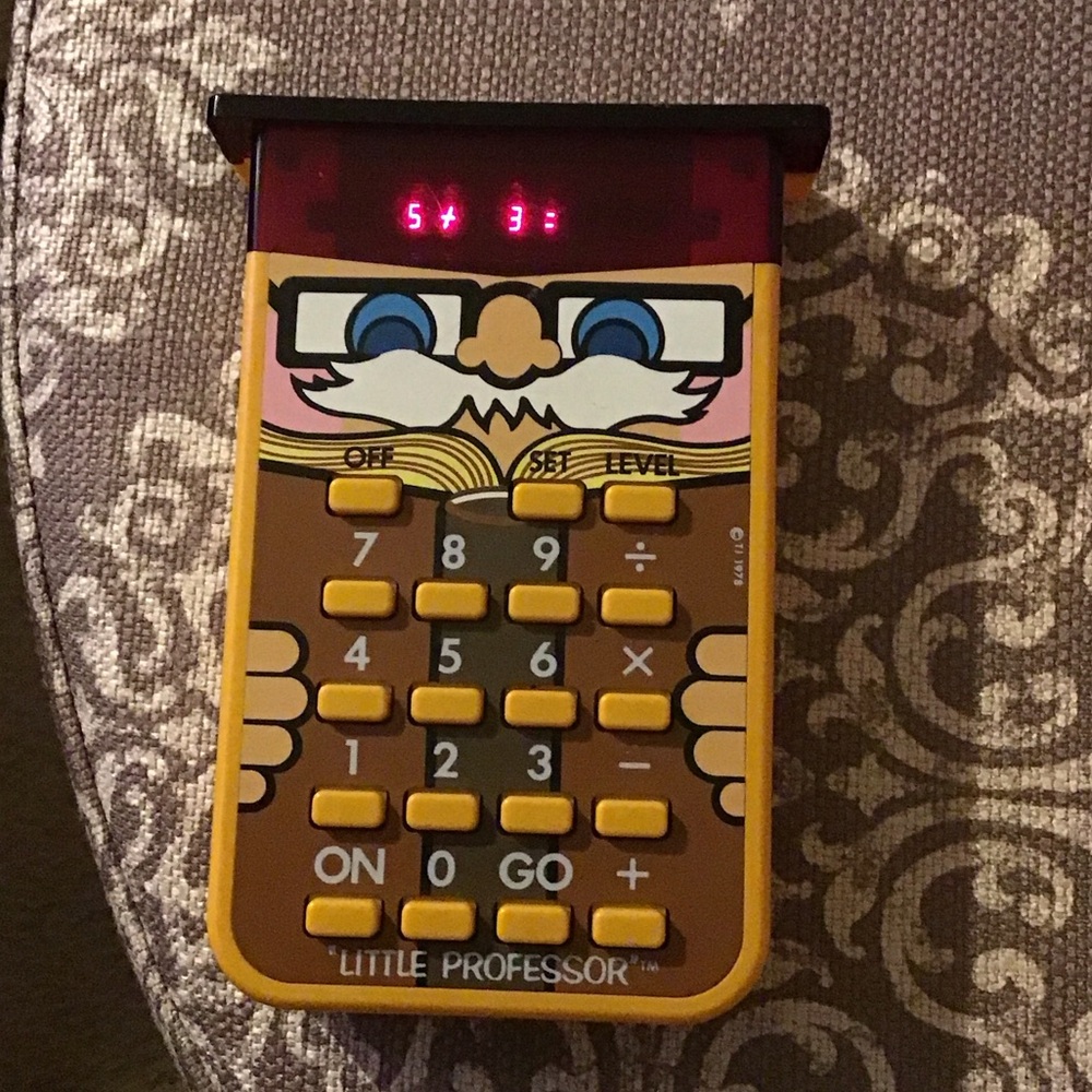 PRICE⬇️RARE HTF ORIGINAL WORKING Little Professor